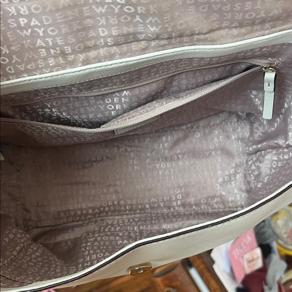 EUC Elegant Kate Spade leather Cream Crossbody Bag - Picture 10 of 16